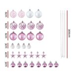 Jingle Jollys 33pcs Christmas Tree Decorations Set Baubles Ornaments Party Pink - Image 2