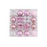 Jingle Jollys 33pcs Christmas Tree Decorations Set Baubles Ornaments Party Pink - Image 3