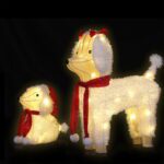 Jingle Jollys Christmas Lights 60 LED Fairy Light 2pcs Dog Decorations Set