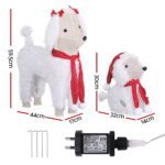 Jingle Jollys Christmas Lights 60 LED Fairy Light 2pcs Dog Decorations Set - Image 2