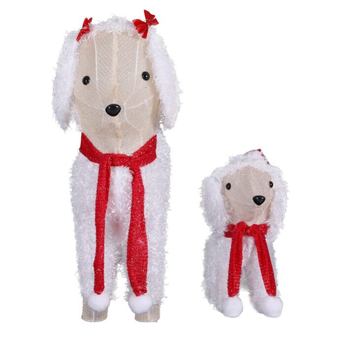 Jingle Jollys Christmas Lights 60 LED Fairy Light 2pcs Dog Decorations Set - Image 3